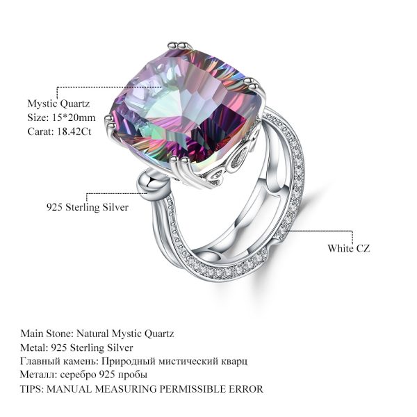Laminated crystal ring-A073R - 图片 5