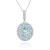 Topaz Green Amethyst Necklace-W0759P