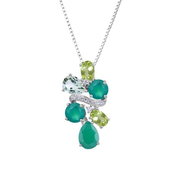 Gemstone Necklace-C2212P - 图片 3