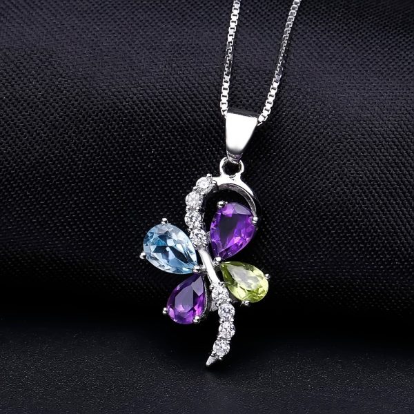 Gemstone Necklace-F0333P - 图片 2