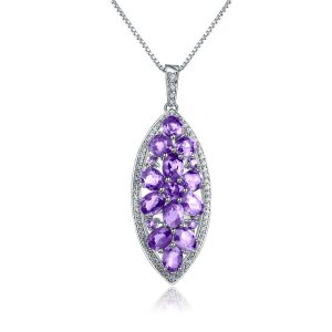 Gemstone Necklace-A3256P