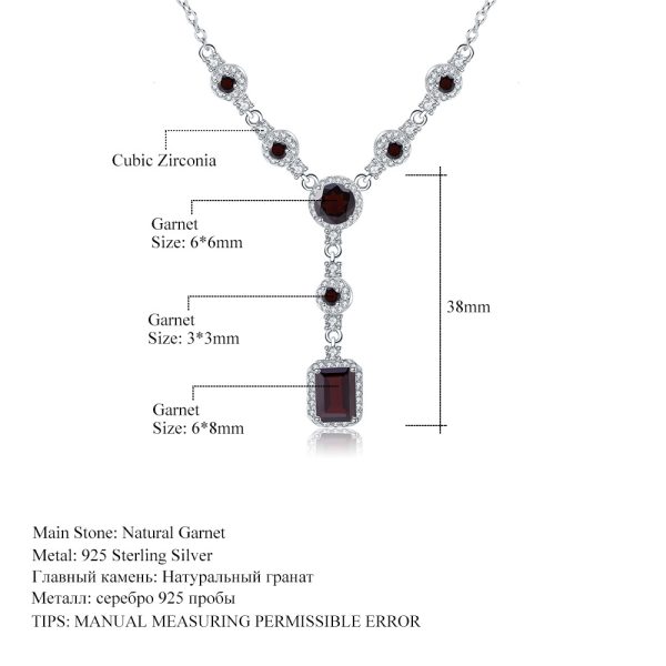 Gemstone Necklace-F807NMS - 图片 3