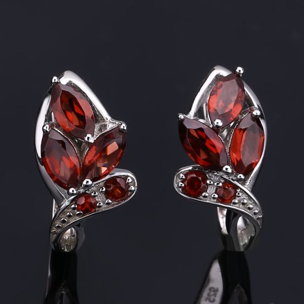Gemstone Earrings-K110E3 - 图片 2