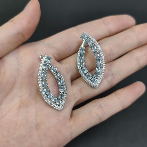 Gemstone Earrings-W0519E - 图片 5