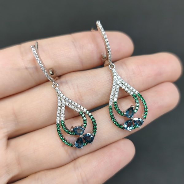 Gemstone Earrings-W0467E - 图片 6