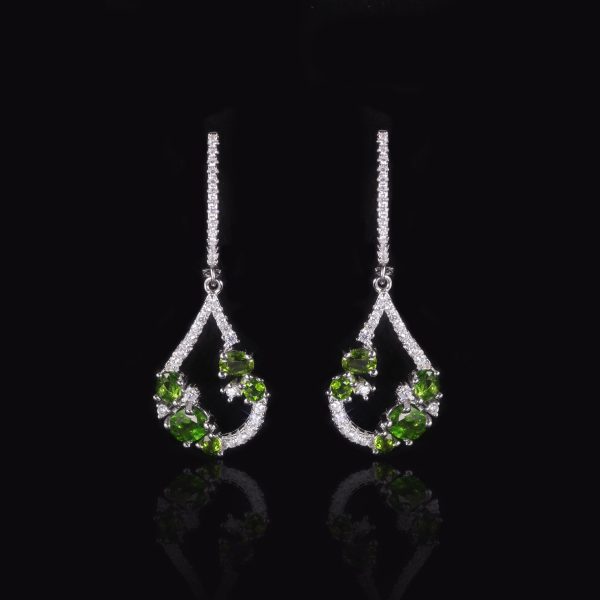Gemstone Earrings-W0463E - 图片 2
