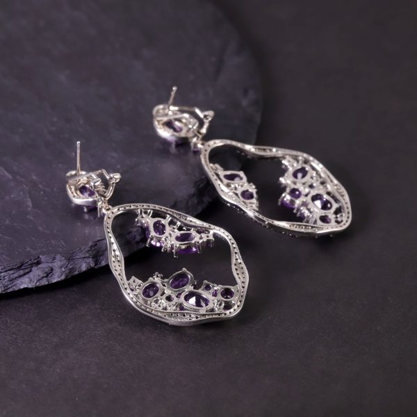 Gemstone Earrings-W0462E - 图片 4