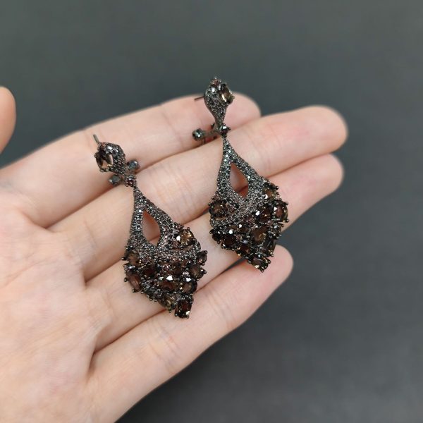 Gemstone Earrings-W0453E - 图片 6