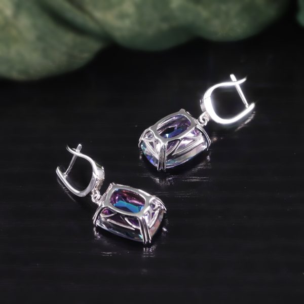 Gemstone Earrings-F0346E3-B - 图片 3