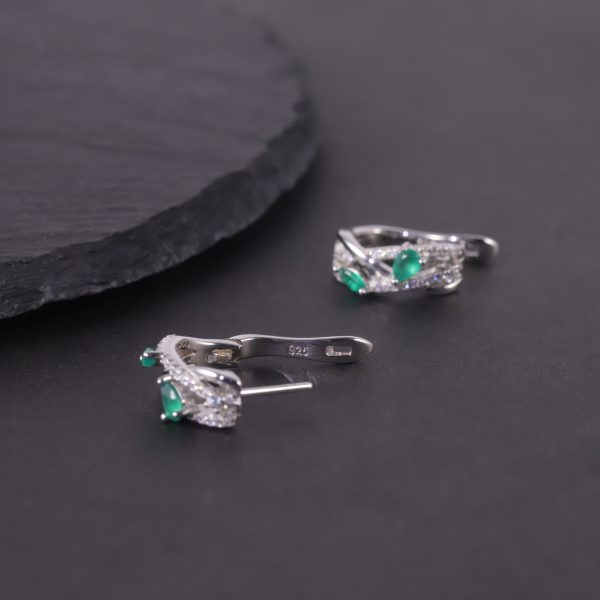 Gemstone Earrings-W0347E - 图片 3