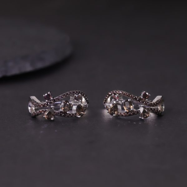 Gemstone Earrings-W0338E - 图片 3