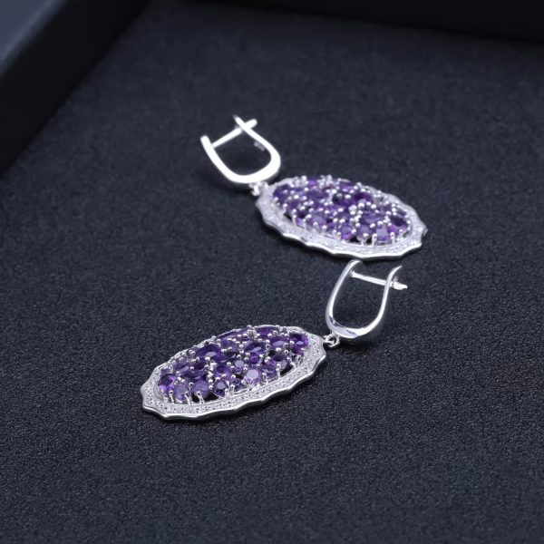 Gemstone Earrings-C554E3 - 图片 3