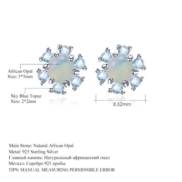 Gemstone Earrings-C7962E - 图片 2