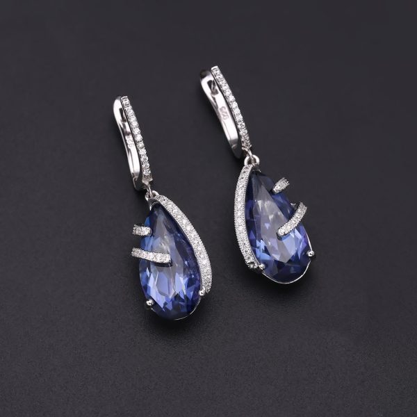 Gemstone Earrings-F658E3 - 图片 4