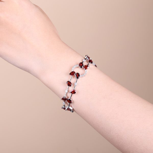 Gemstone Bracelet-F0466B - 图片 3