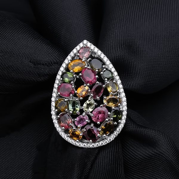 Natural tourmaline ring-	 A852R - 图片 5