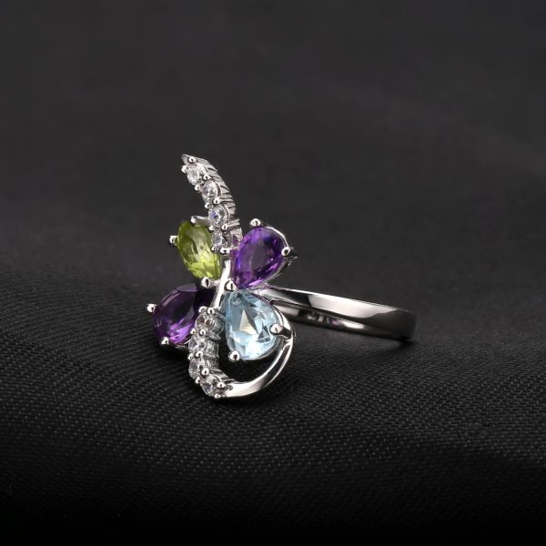 Natural Gemstone Rings-F0333R - 图片 2