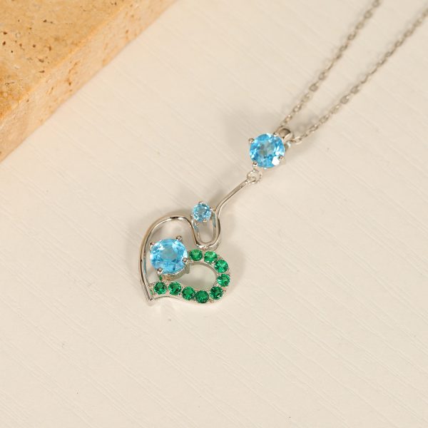 Gemstone Necklace-A378P - 图片 4
