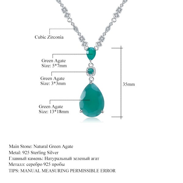 Gemstone Necklace-A2953N - 图片 2
