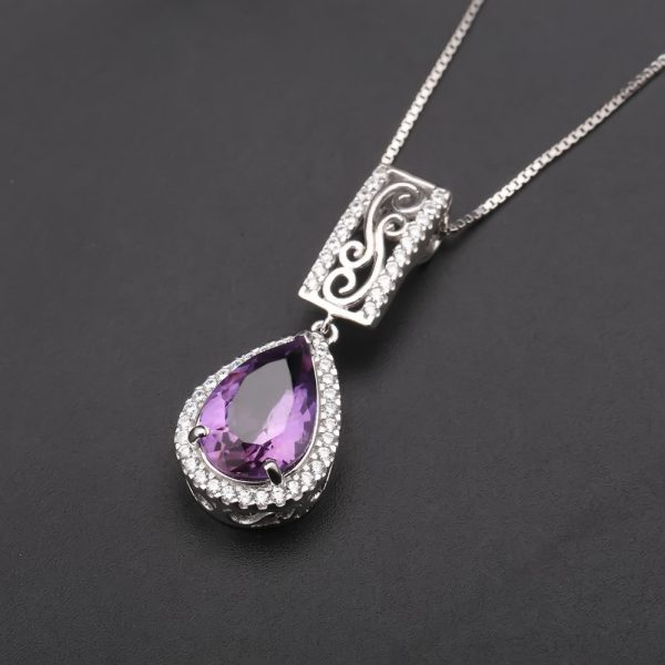 Gemstone Necklace-A3215P - 图片 4