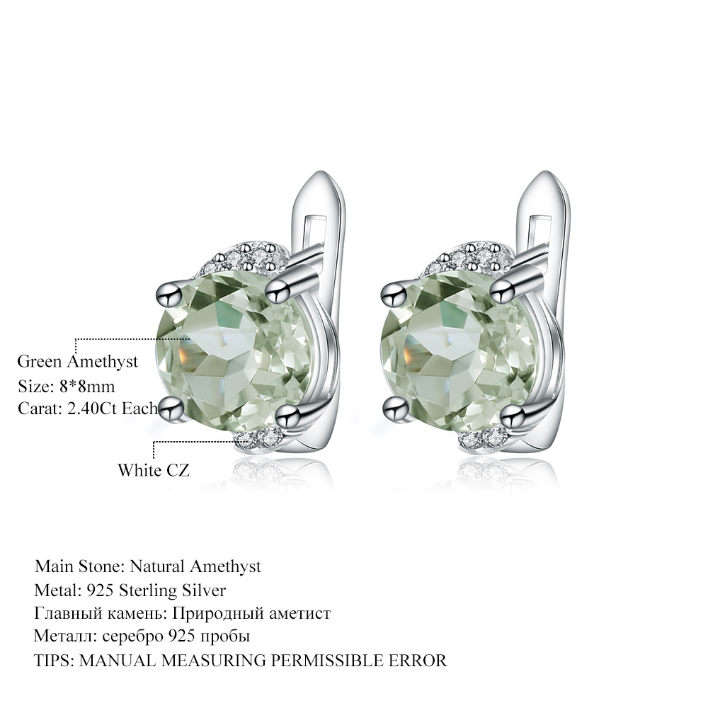 Gemstone Earrings-A4092E3 - 图片 3