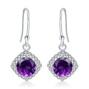 Gemstone Earrings-A4054E-b