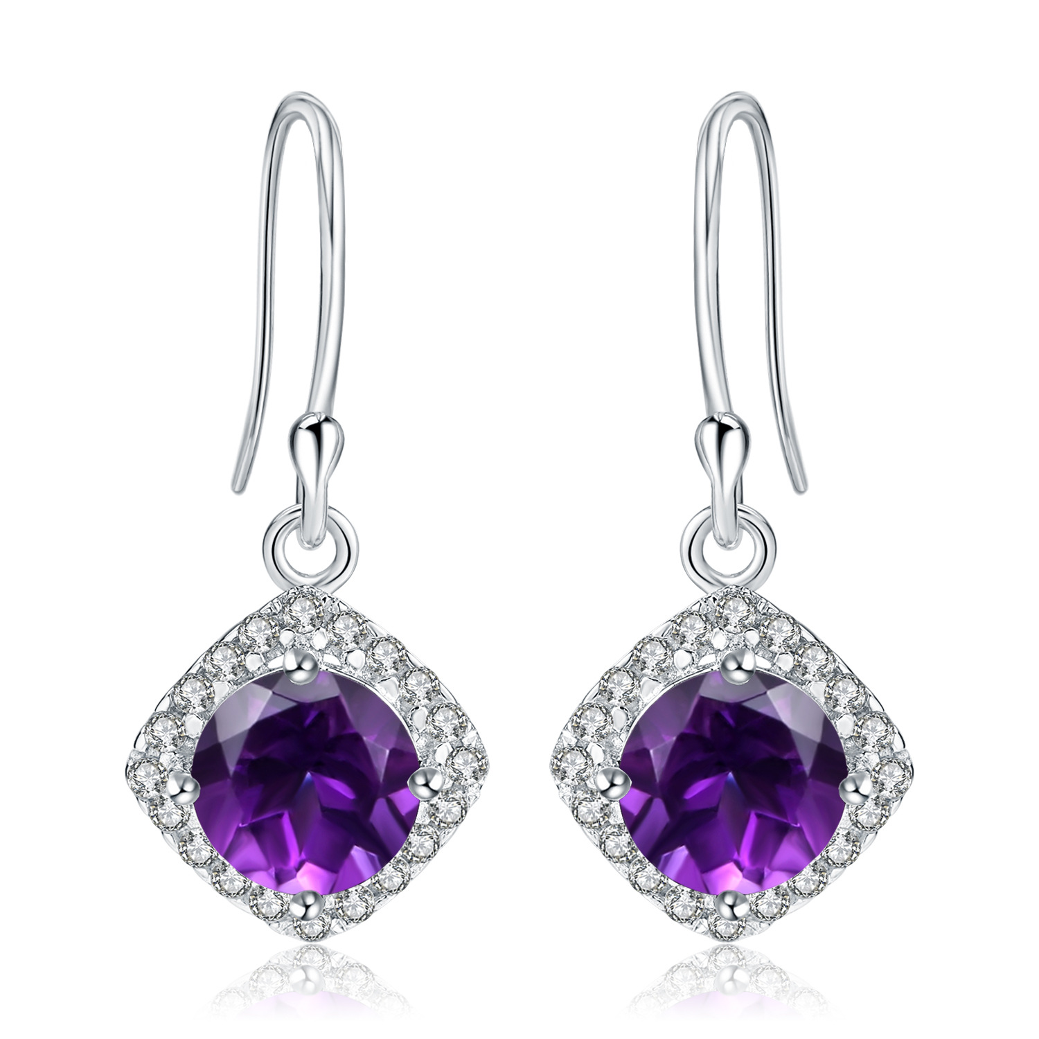 Gemstone Earrings-A4054E-b