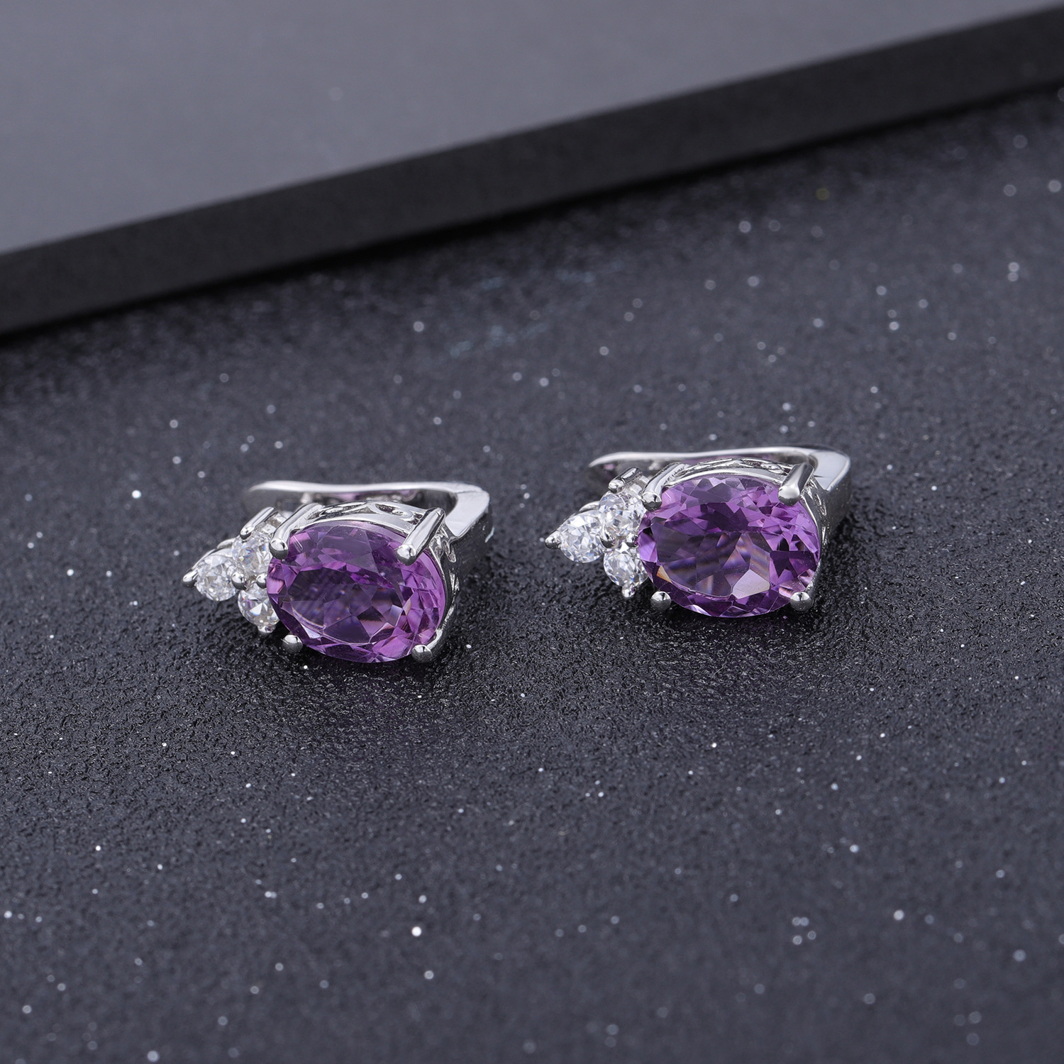 Gemstone Earrings-F0066E3 - 图片 5