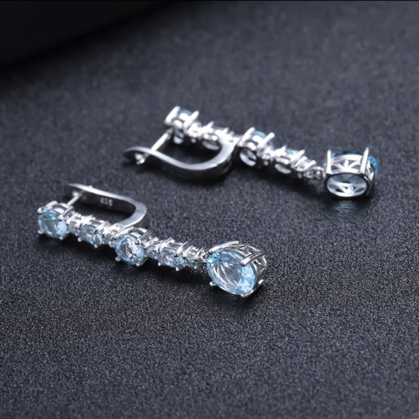 Gemstone Earrings-A4072E3 - 图片 3