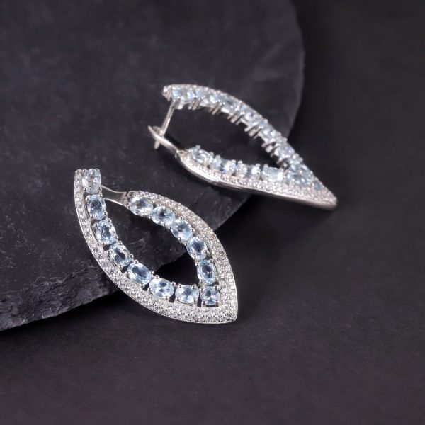 Gemstone Earrings-W0519E - 图片 4