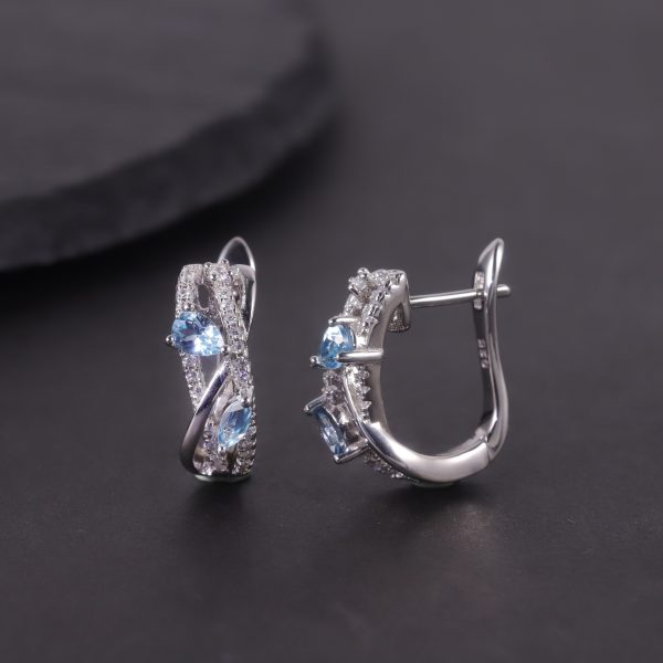 Gemstone Earrings-W0344E - 图片 5