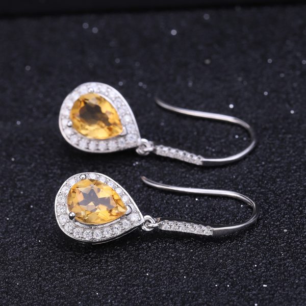 Gemstone Earrings-C472E-b - 图片 3