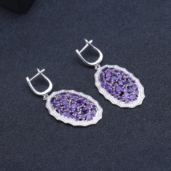 Gemstone Earrings-C554E3 - 图片 4