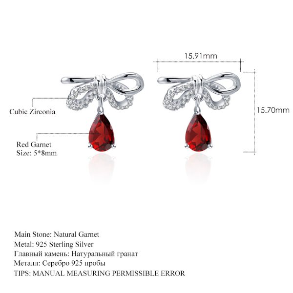 Gemstone Earrings-C8165E - 图片 5