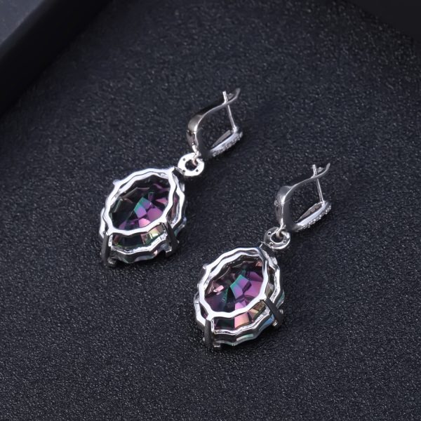Gemstone Earrings-SD002E3 - 图片 3