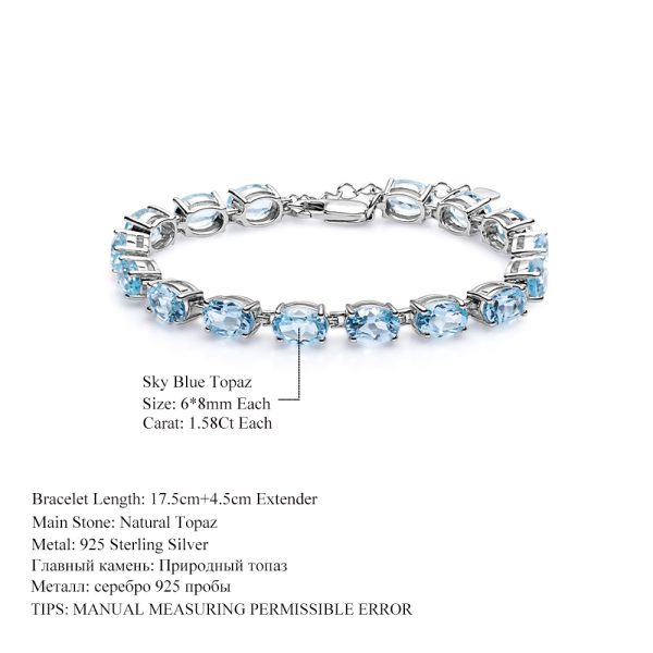 Gemstone Bracelet-A2268B - 图片 6