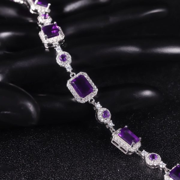 Gemstone Bracelet-F807BMS - 图片 3