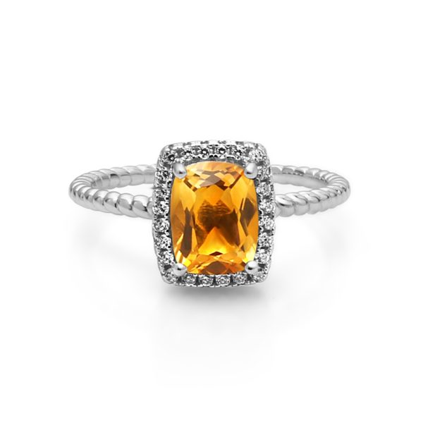 Natural Citrine Rings-C4947R - 图片 3