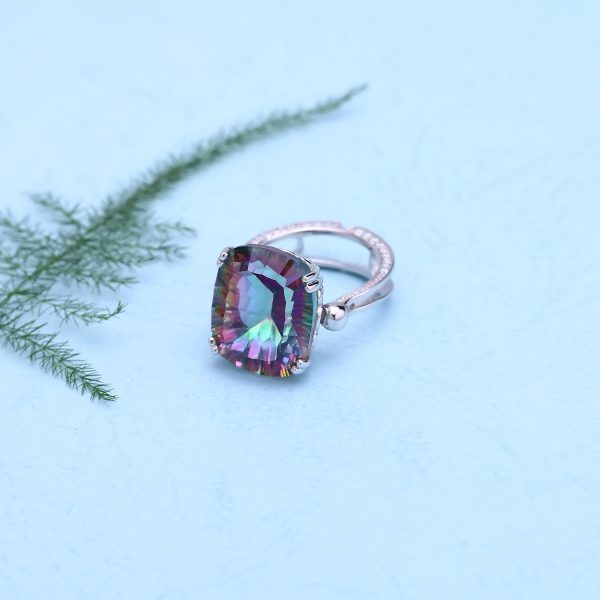 Laminated crystal ring-A073R - 图片 3