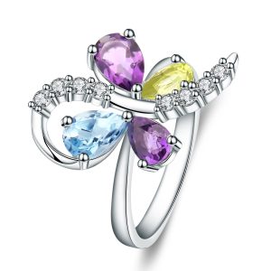 Natural Gemstone Rings-F0333R