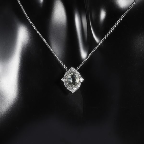 Colorful green amethyst necklace-OL0001P - 图片 3