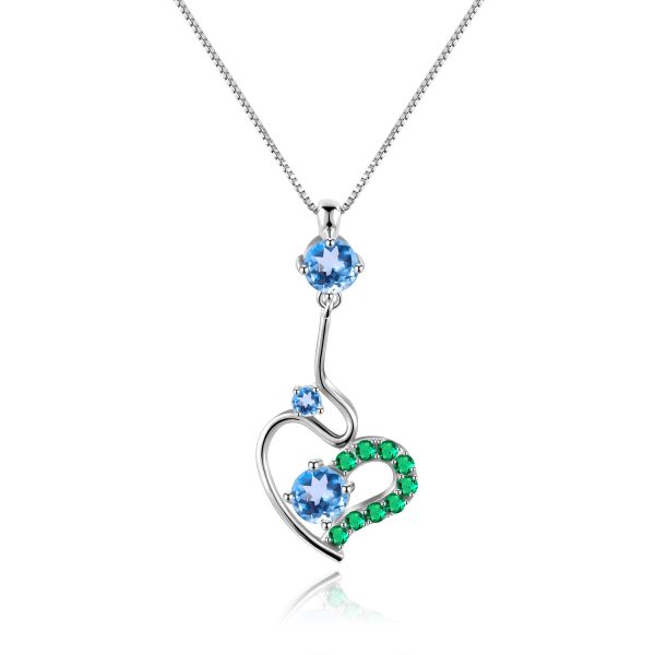 Gemstone Necklace-A378P - 图片 2
