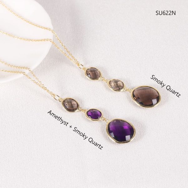 Gemstone Necklace-SU622N-B - 图片 4