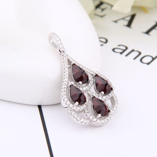Gemstone Necklace-A5485P - 图片 3