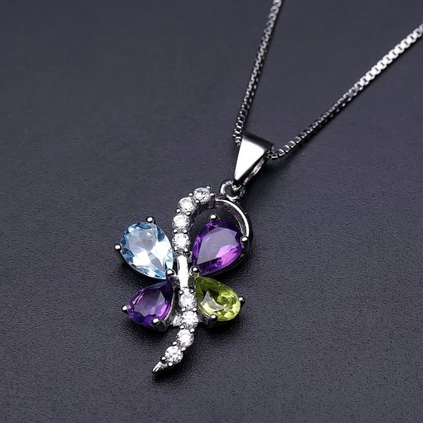 Gemstone Necklace-F0333P - 图片 3