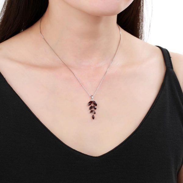 Gemstone Necklace-A910P - 图片 3
