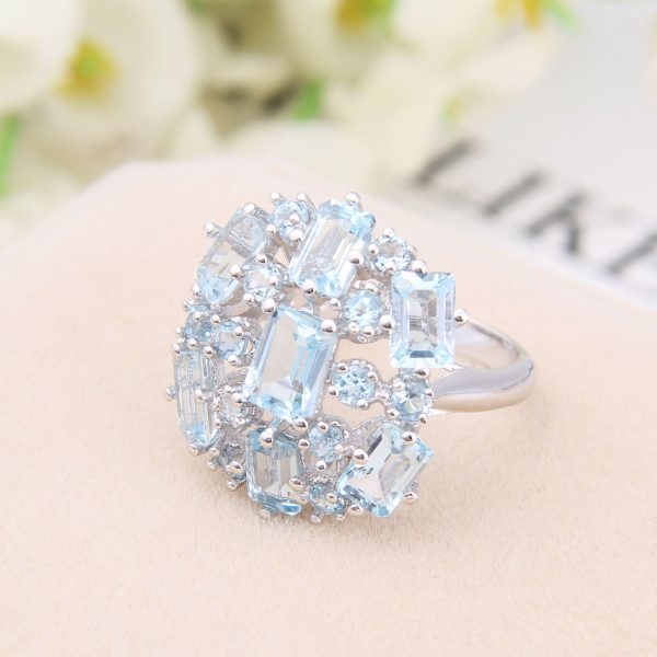 Natural Topaz Ring-C1213R - 图片 3