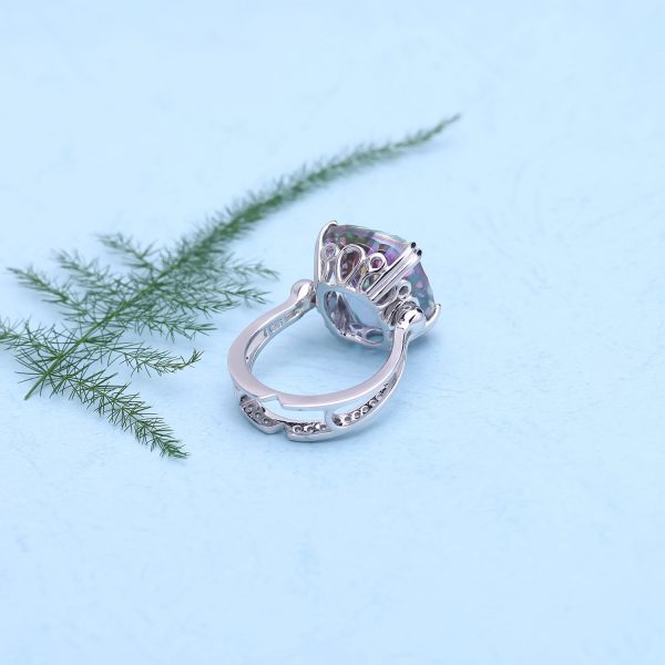 Laminated crystal ring-A073R - 图片 2