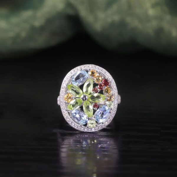 Natural Topaz Ring -A3212R - 图片 3
