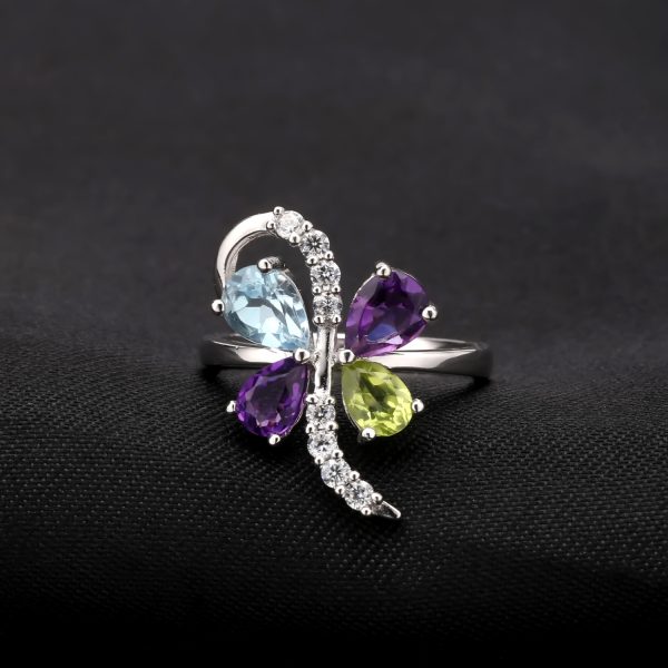 Natural Gemstone Rings-F0333R - 图片 4